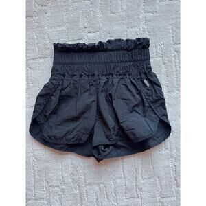 Free People Black Athletic Shorts